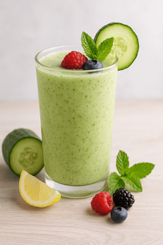 Healthy detox smoothie for weight loss made with whole ingredients and packed with flavor.
