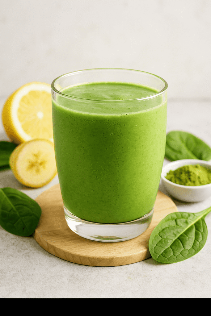 Healthy detox smoothie for weight loss made with whole ingredients and packed with flavor.